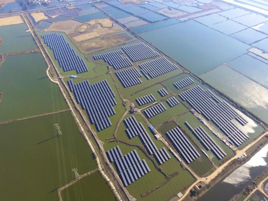 A Fishery-solar Masterpiece in the Watery Town - www.jiuyou.com's 110 MW PV Project in Tongling, Anhui Province Successfully Connected to the Grid for Power Generation